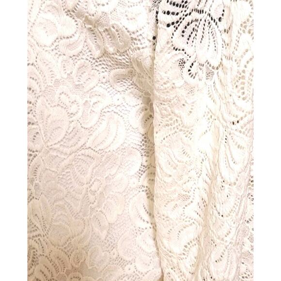 Blush Women's Ivory Maxi Bohemian Lace Sweatheart Neck Wedding Dress Size XL - Picture 6 of 7
